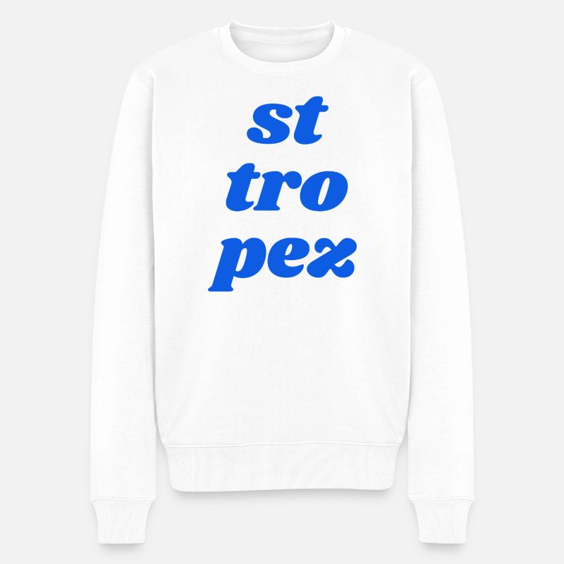 st tro pez - Männer Premium Bio Pullover - Weiß