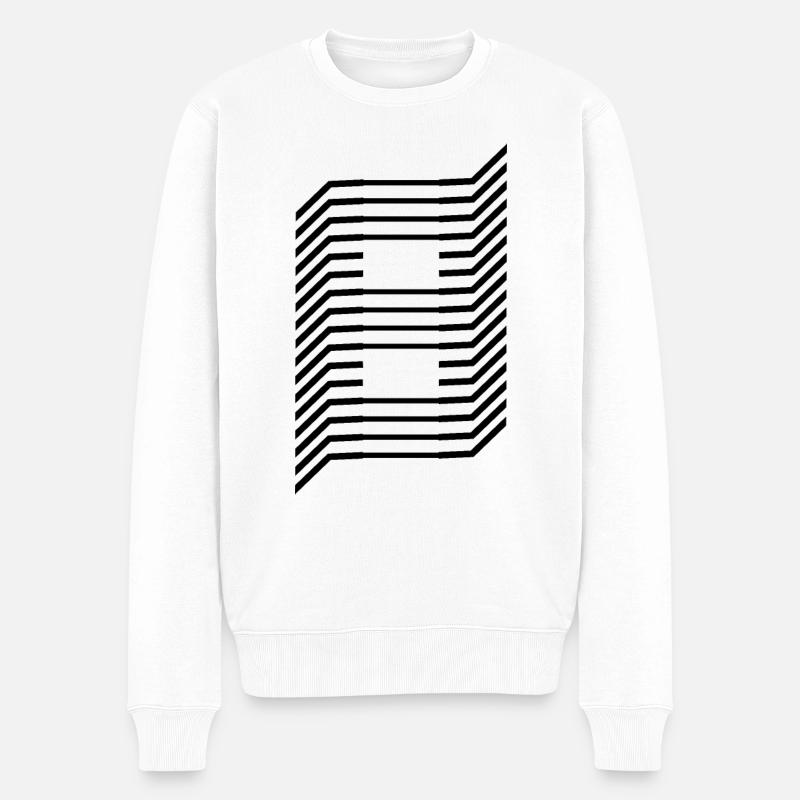 Numéro unique 8 - Pull Premium bio Homme - blanc