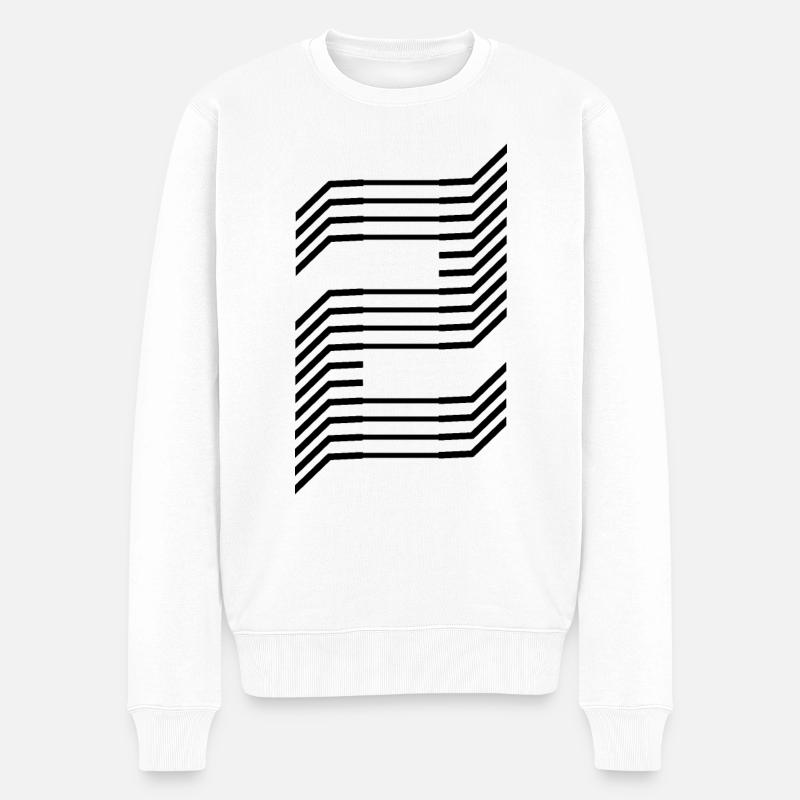 Numéro unique 2 - Pull Premium bio Homme - blanc