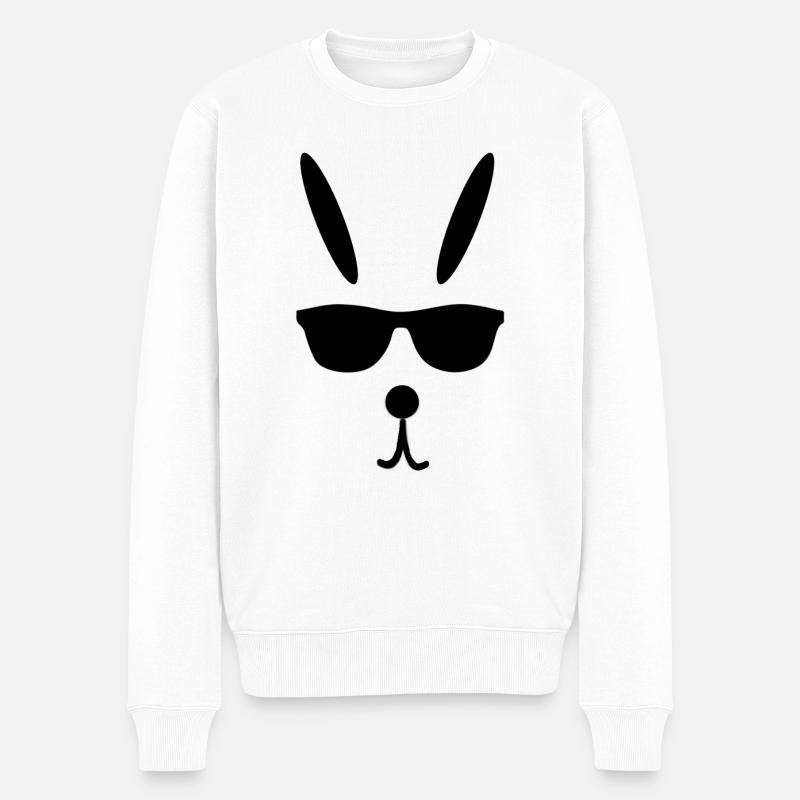 Rabbit Cool Easter Easter - Men's Premium Organic Jumper - white