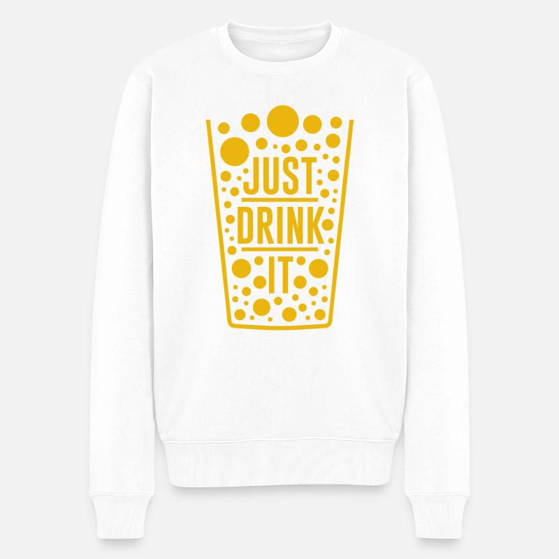 Il suffit de le boire - Pull Premium bio Homme - blanc