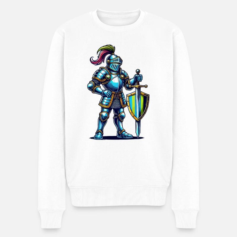 Bande dessinée Knight - Pull Premium bio Homme - blanc