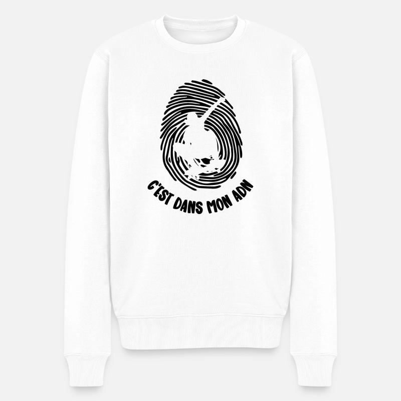 mon adn - Pull Premium bio Homme - blanc