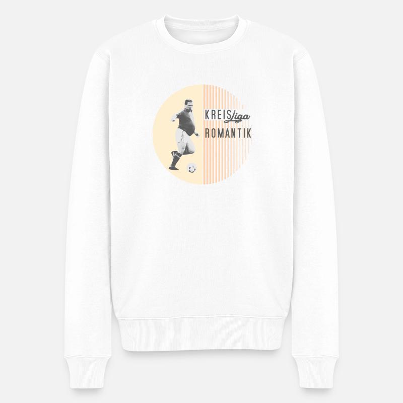 Kreisliga Romantik - Männer Premium Bio Pullover - Weiß