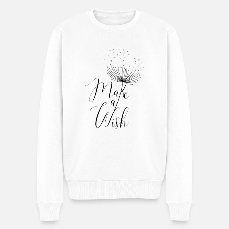 Faites un vœu! - Pull Premium bio Homme - blanc