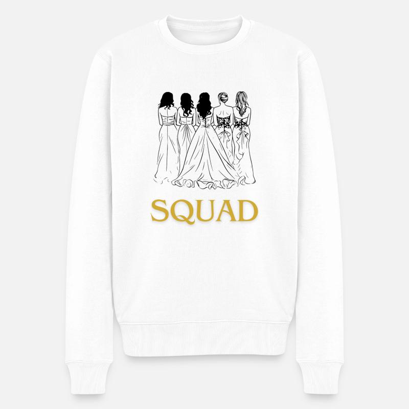 Jungesellinenabschied Squad - Männer Premium Bio Pullover - Weiß