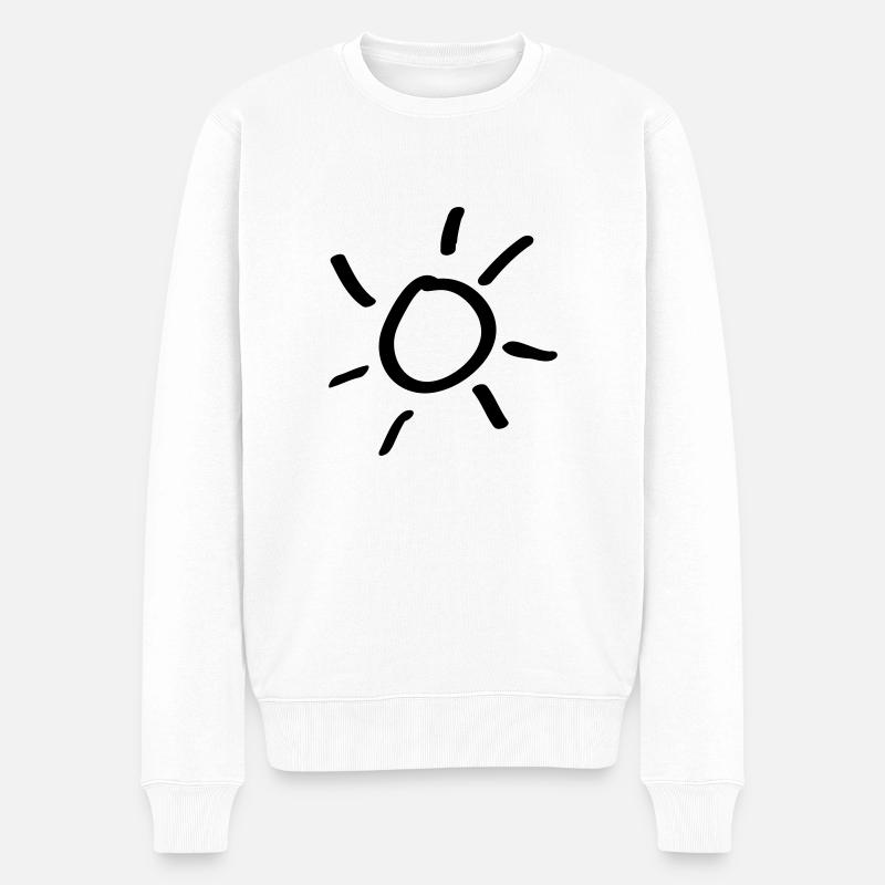 soleil - Pull Premium bio Homme - blanc