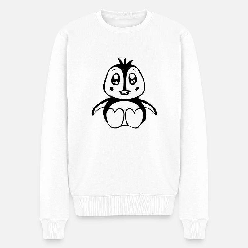 baby pinguin - Pull Premium bio Homme - blanc