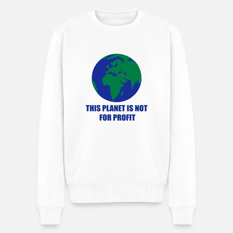Planète Terre - Pull Premium bio Homme - blanc