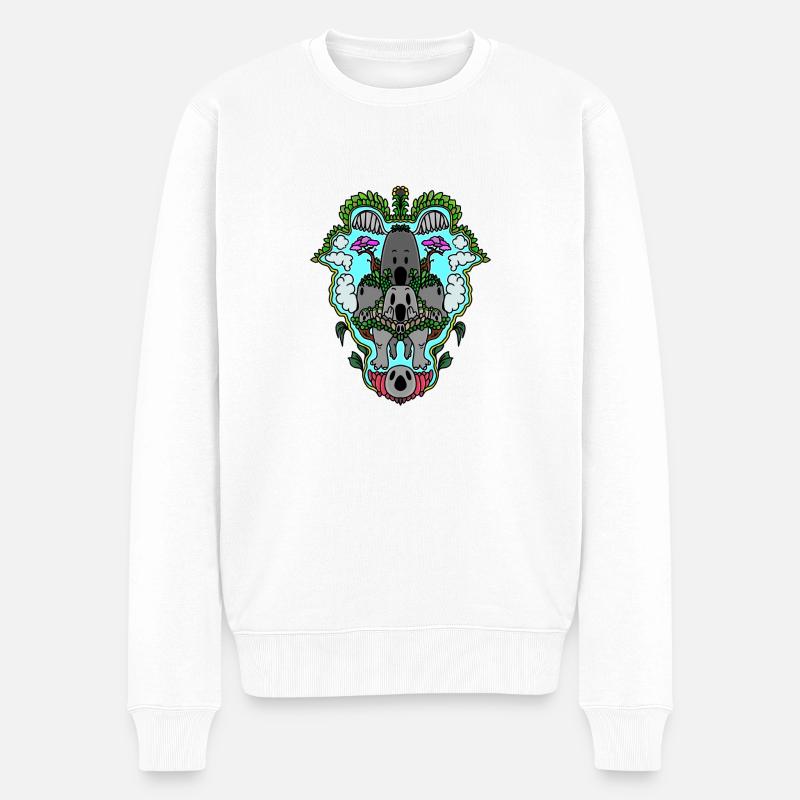 le grand choeur - Pull Premium bio Homme - blanc