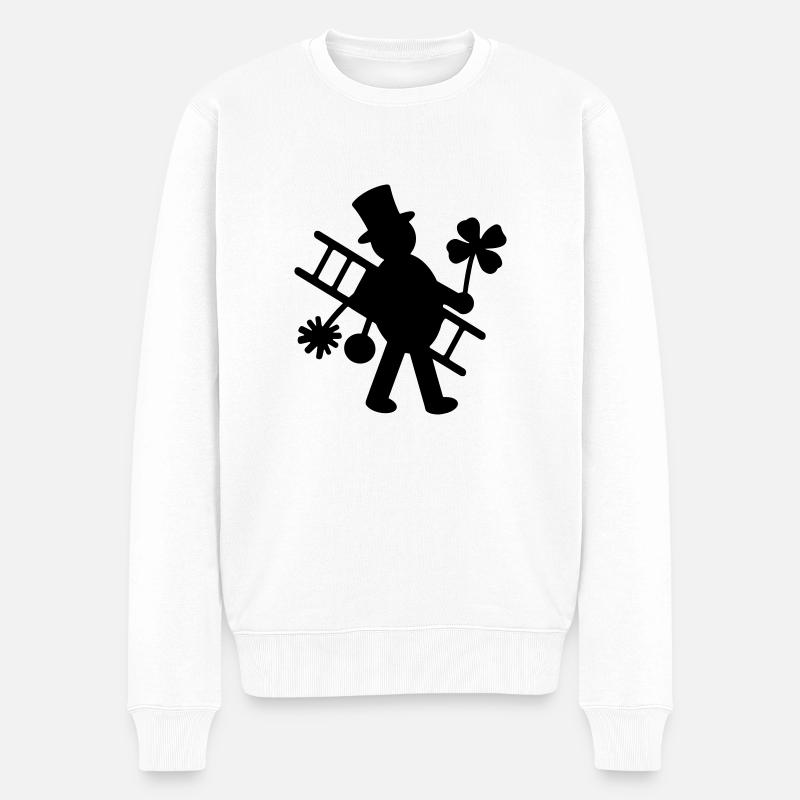 Schornsteinfeger - Männer Premium Bio Pullover - Weiß