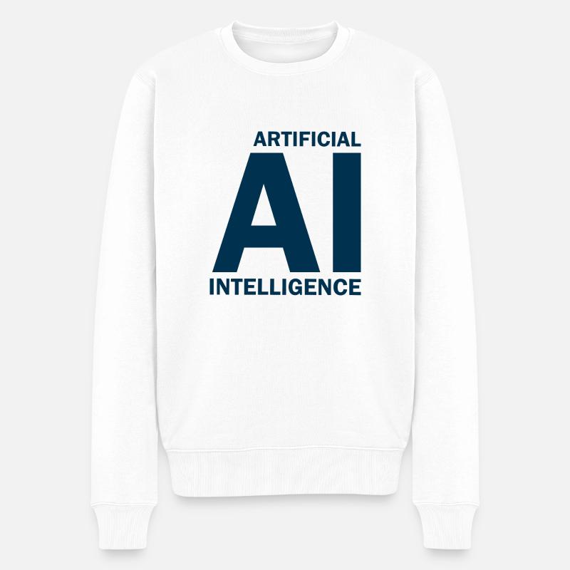 Intelligence artificielle - Intelligence artificielle - Pull Premium bio Homme - blanc