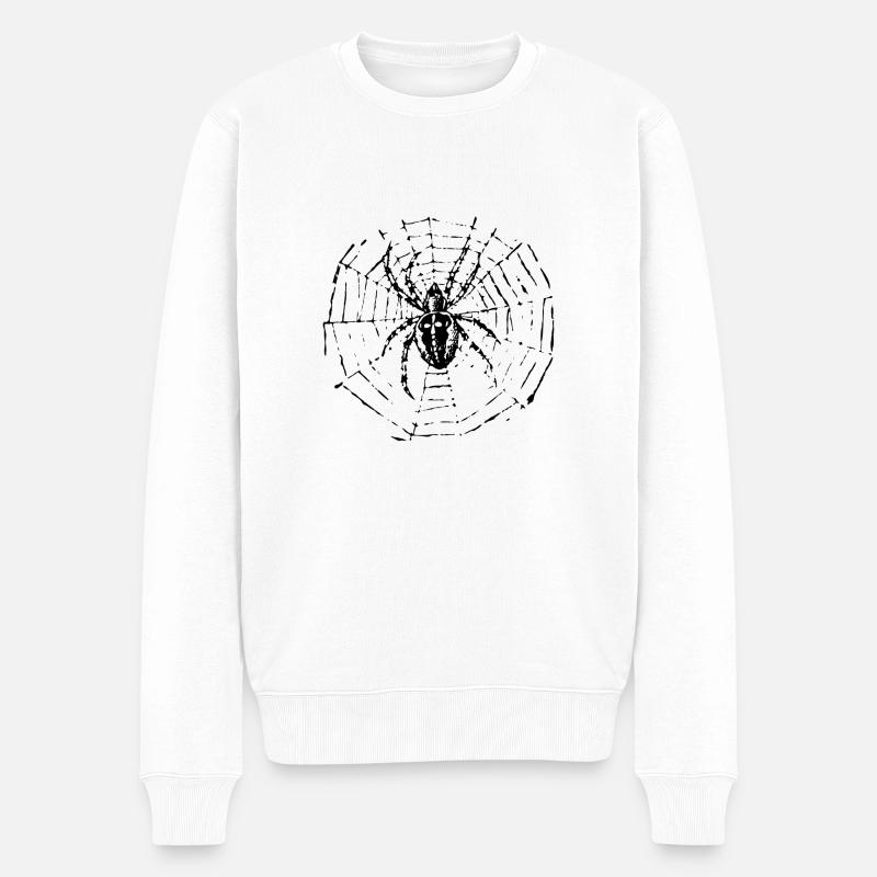 Araignée de jardin - Pull Premium bio Homme - blanc