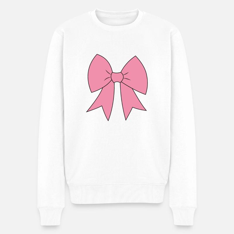 schleife - Männer Premium Bio Pullover - Weiß