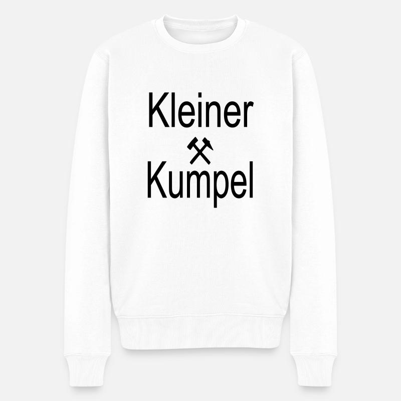 Kleiner Kumpel - Männer Premium Bio Pullover - Weiß