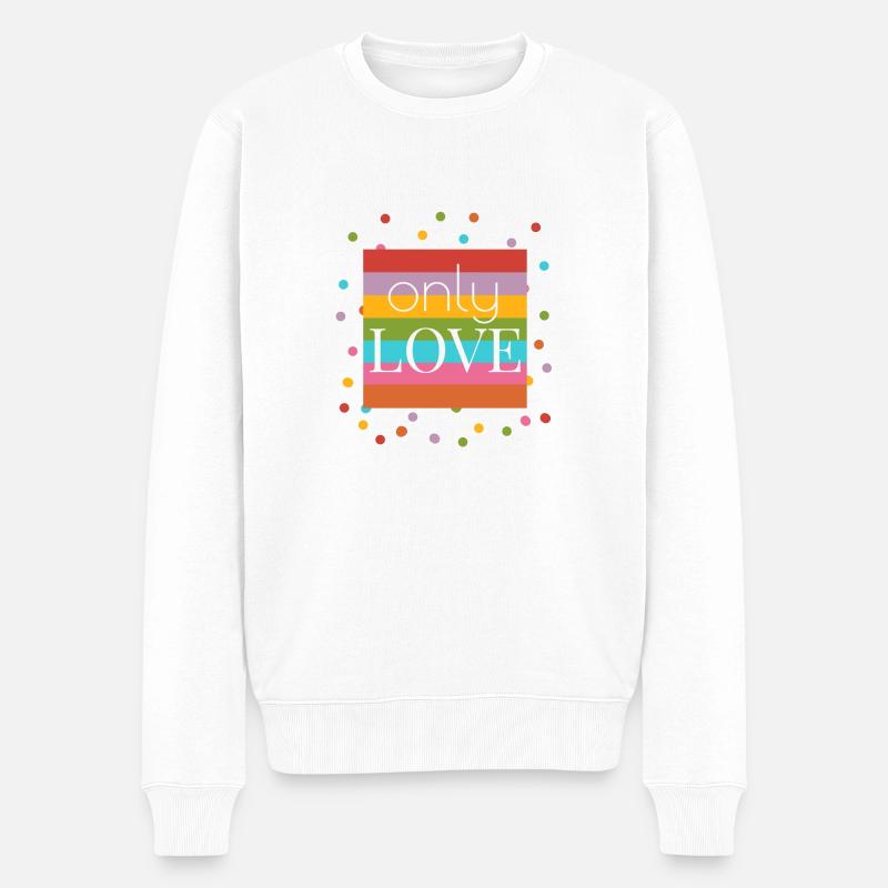 Seul l’amour - Pull Premium bio Homme - blanc
