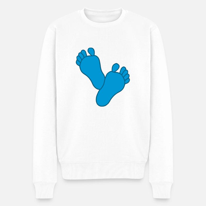 Bébé Pieds Garçon - Pull Premium bio Homme - blanc