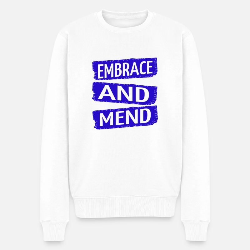 Recevoir de l’aide Idée présente - Pull Premium bio Homme - blanc