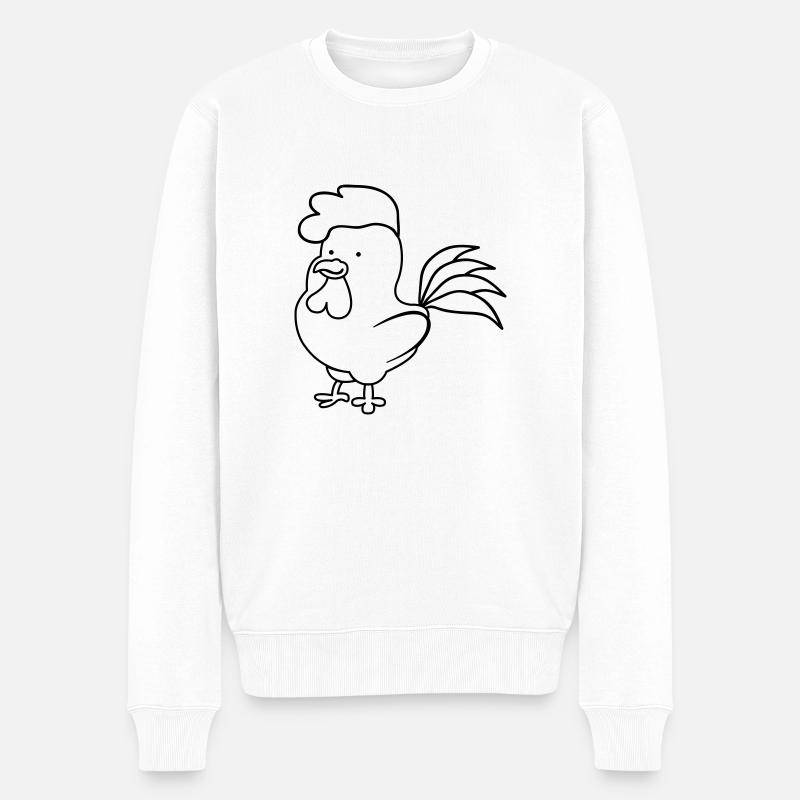 Coq - Pull Premium bio Homme - blanc