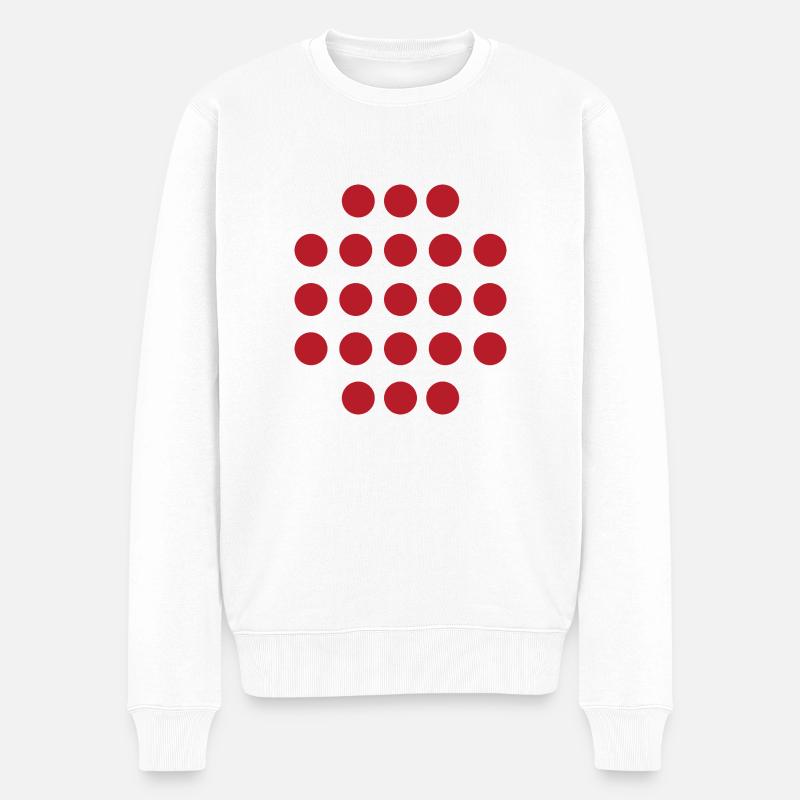 Padel Points - Männer Premium Bio Pullover - Weiß