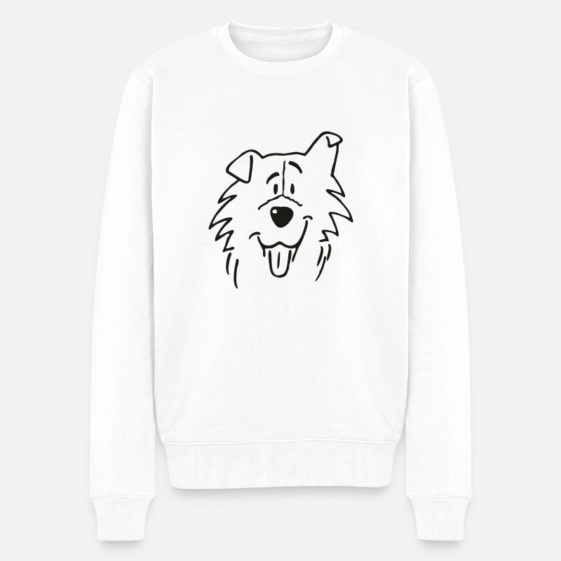 Smileys - Pull Premium bio Homme - blanc