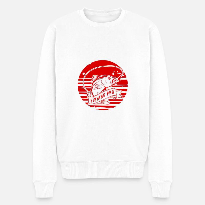 Pêche Pro - Pull Premium bio Homme - blanc