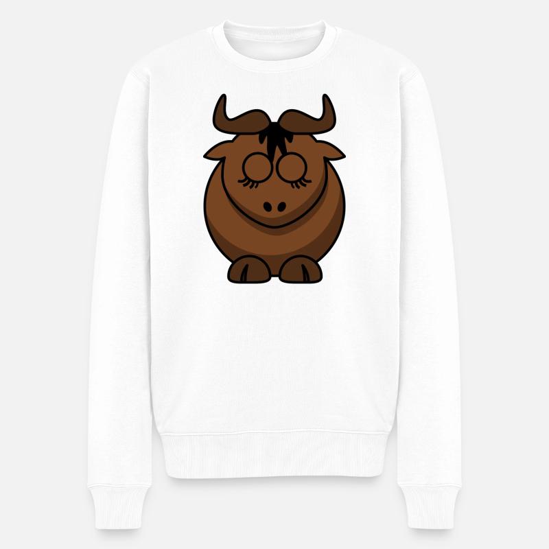 Conception du visage Braunbock - Pull Premium bio Homme - blanc