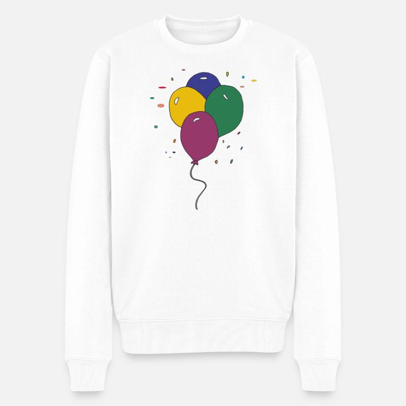 Ballons 3 fois - Pull Premium bio Homme - blanc