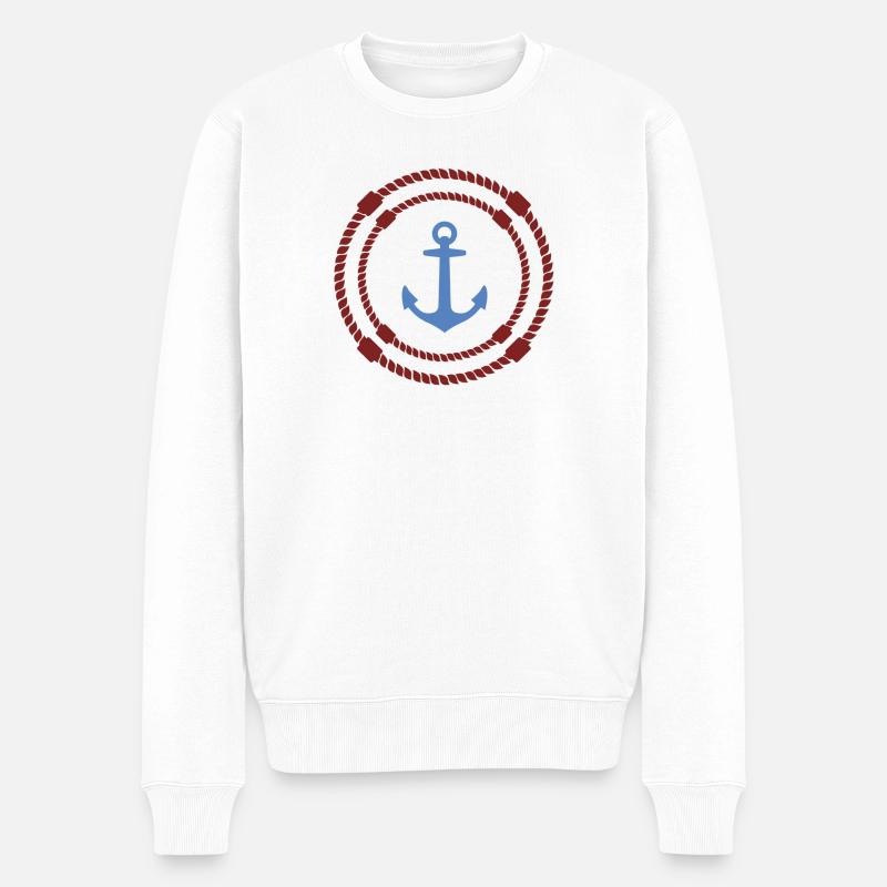 Ancrer dans le nœud - Pull Premium bio Homme - blanc
