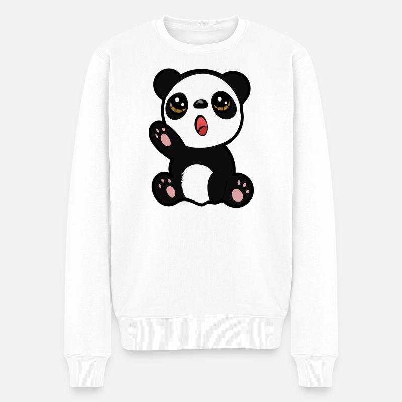 Bébé panda - Pull Premium bio Homme - blanc