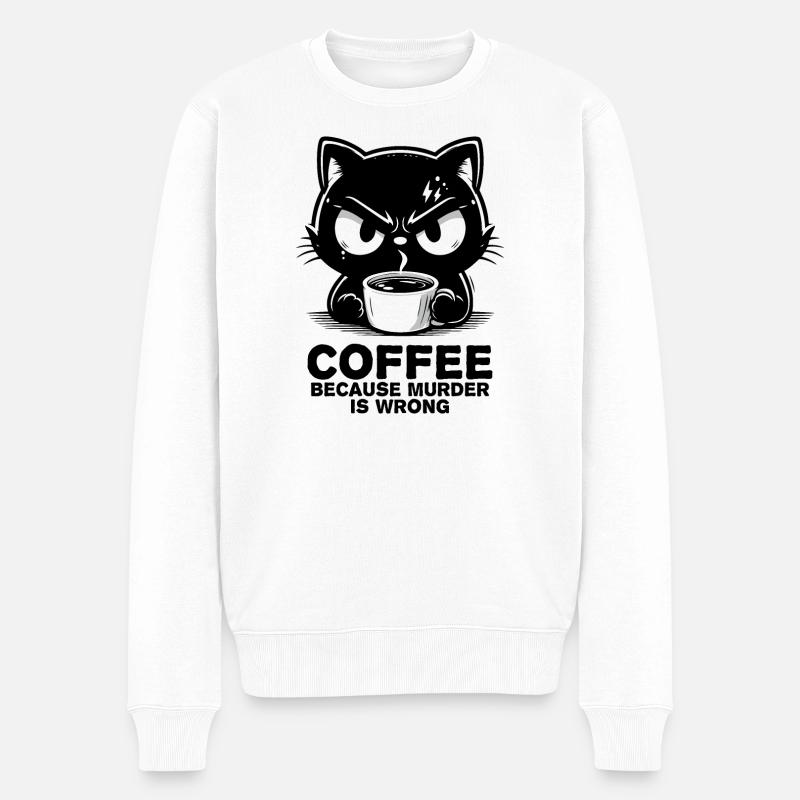 Le meurtre est mal - Pull Premium bio Homme - blanc