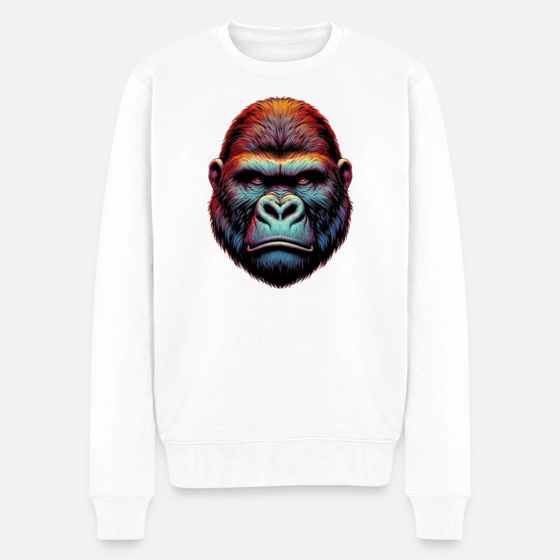 Gorille - Pull Premium bio Homme - blanc