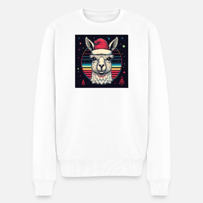 Alpaga X-Mas - Pull Premium bio Homme - blanc