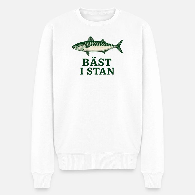 Die besten der Stadt - Männer Premium Bio Pullover - Weiß