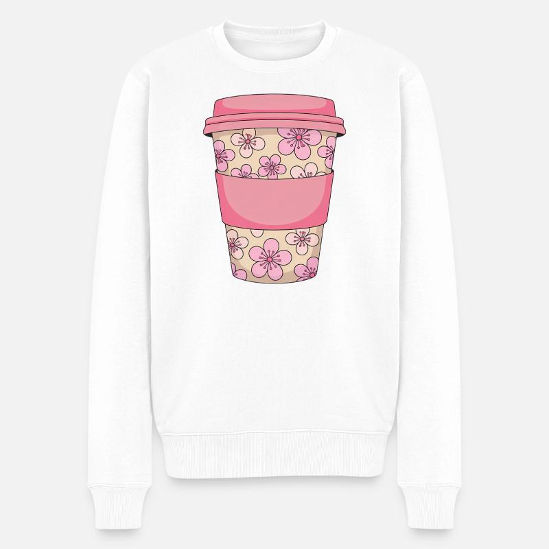 Tasse à café Cherry Blossom - Pull Premium bio Homme - blanc