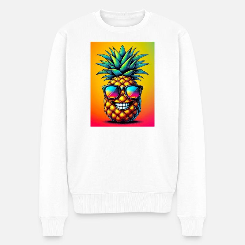 Ananas - Pull Premium bio Homme - blanc
