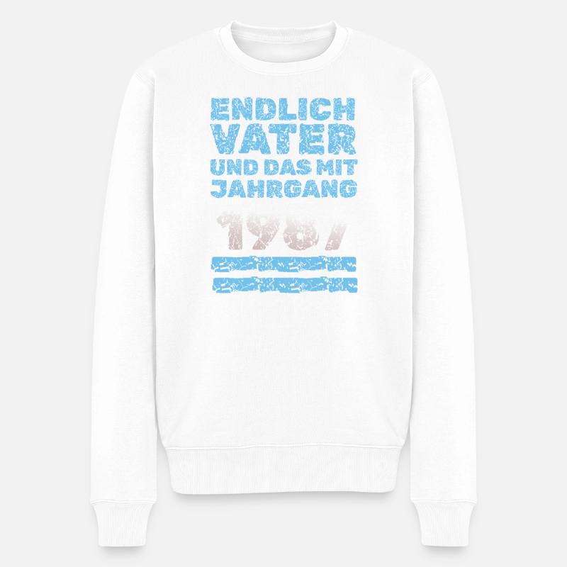 Père 1987 - Pull Premium bio Homme - blanc