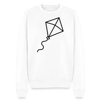 Kite - Men's Premium Organic Jumper - white - Front - Thijin (182cm)