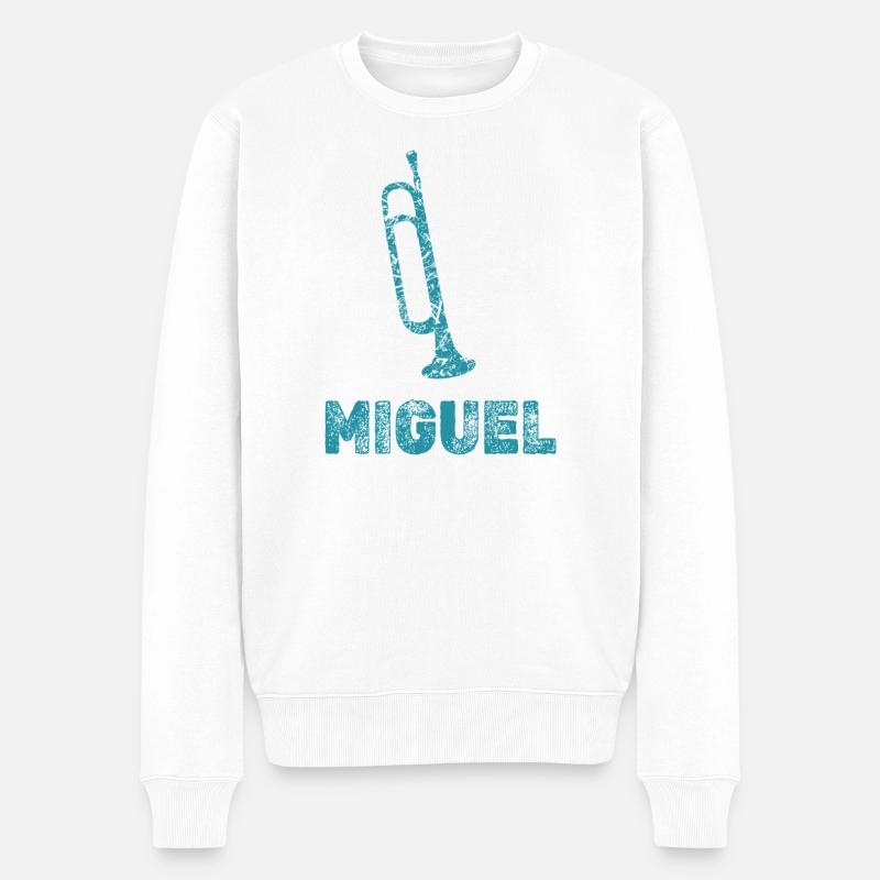 Miguel - Pull Premium bio Homme - blanc