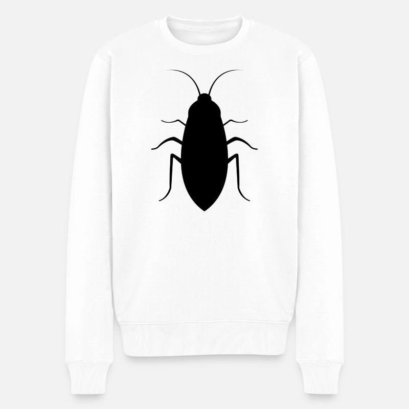 Kakerlake - Männer Premium Bio Pullover - Weiß