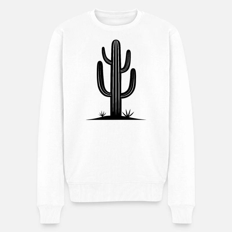 Saguaro Cactus - Pull Premium bio Homme - blanc