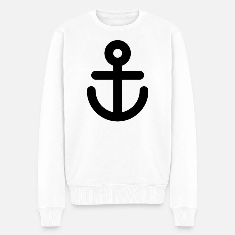 Segeln - Männer Premium Bio Pullover - Weiß