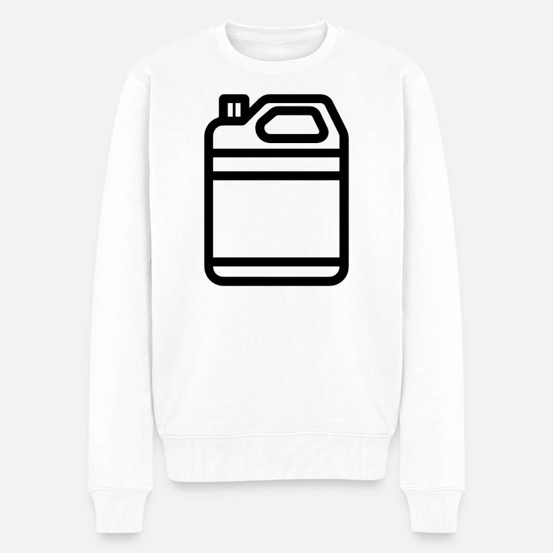 Kanister - Männer Premium Bio Pullover - Weiß