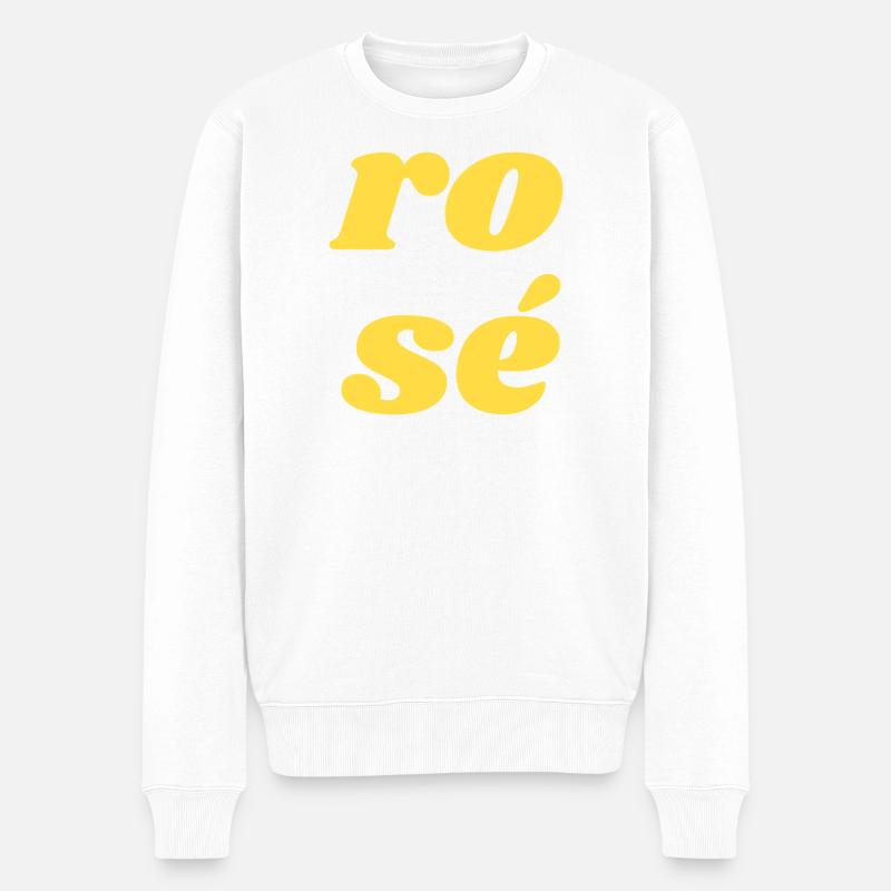 ro sé - Pull Premium bio Homme - blanc