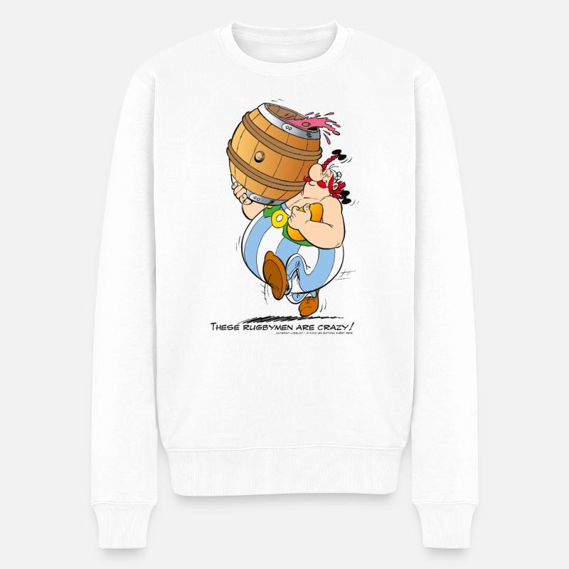 Asterix These Rugbymen - Pull Premium bio Homme - blanc