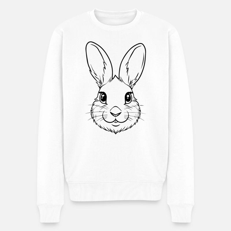 Rabbit Rabbit - Men's Premium Organic Jumper - white
