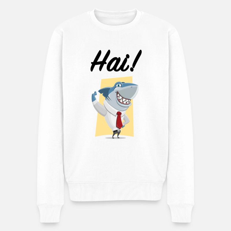 Hai - Pull Premium bio Homme - blanc