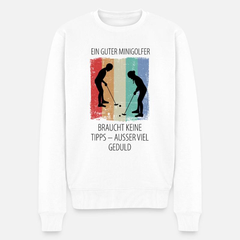 YOGA - Männer Premium Bio Pullover - Weiß