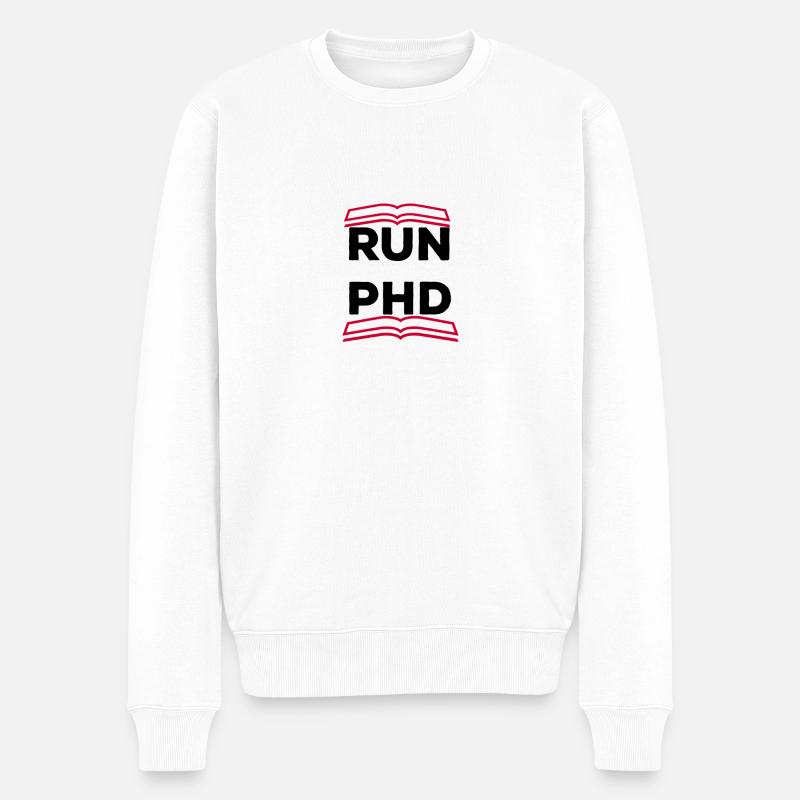 RUN PhD - Pull Premium bio Homme - blanc