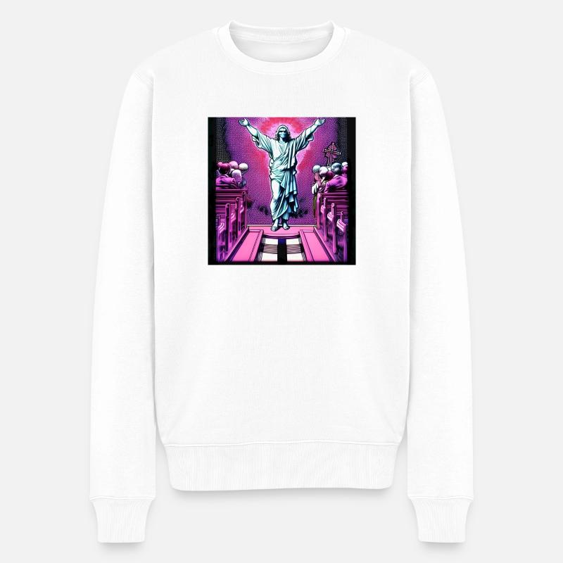 Le Saint - Pull Premium bio Homme - blanc